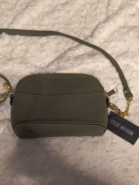 Steve Madden Olive Crossbody with Gold Hardware
